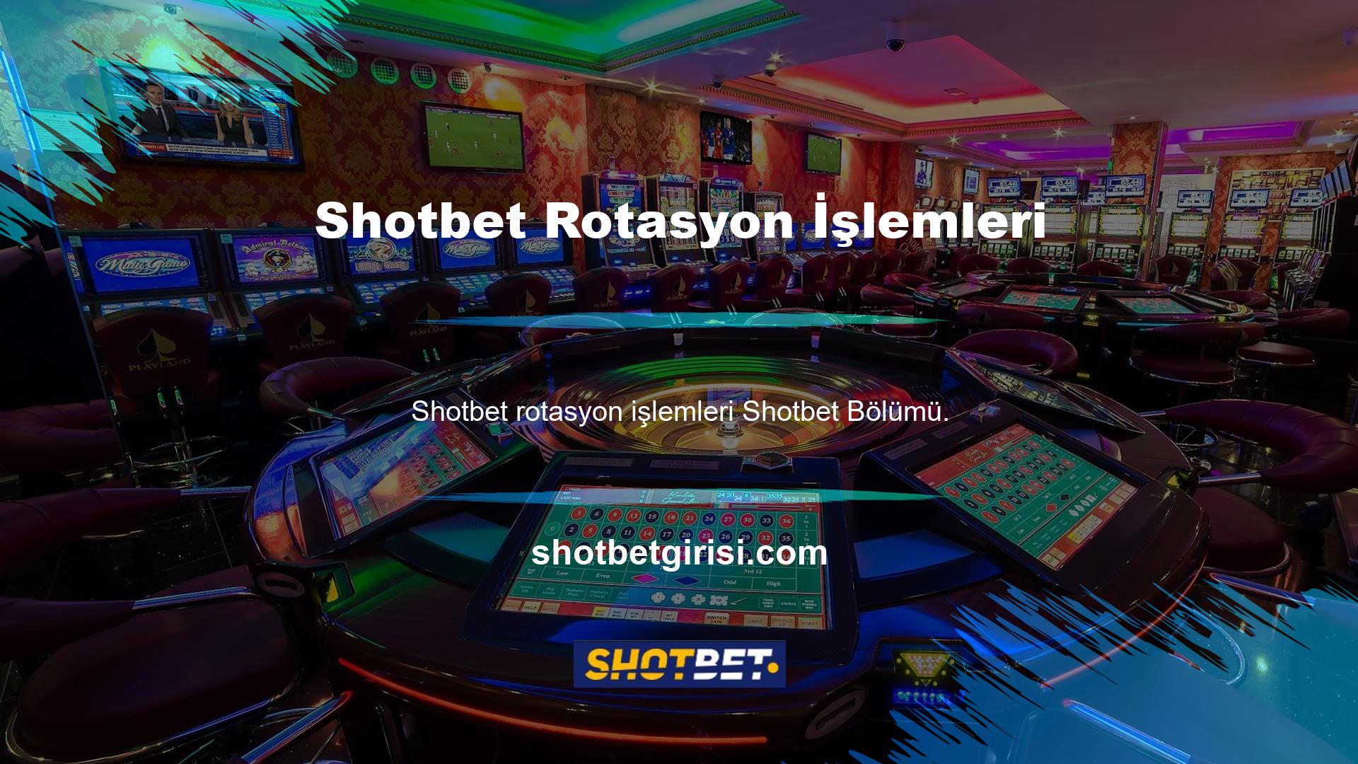 Rotasyon işleminin Shotbet bölümünde saniyeler içinde bile tamamlandığını söyleyebilirsiniz